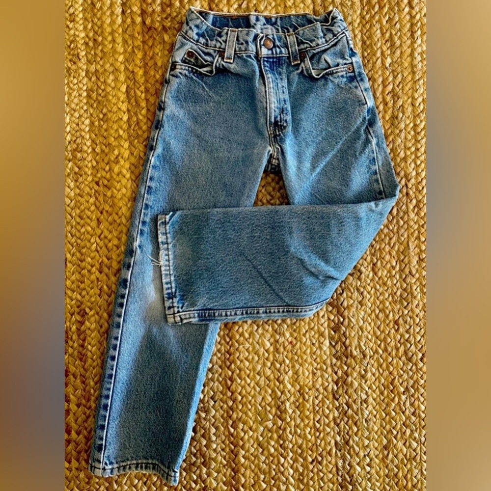 Levi’s Jeans, Boys 565 Wide Leg Regular Orange Tab Sz 7X